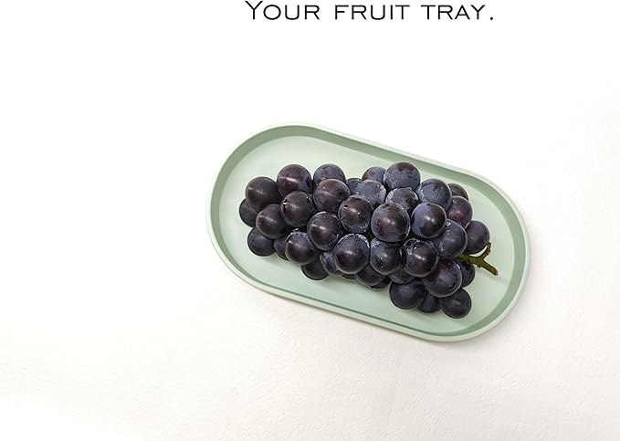 Green Small Tray, Oval Tray for Kitchen Counter, Bathtub Bathroom Vanity Items - Image 7