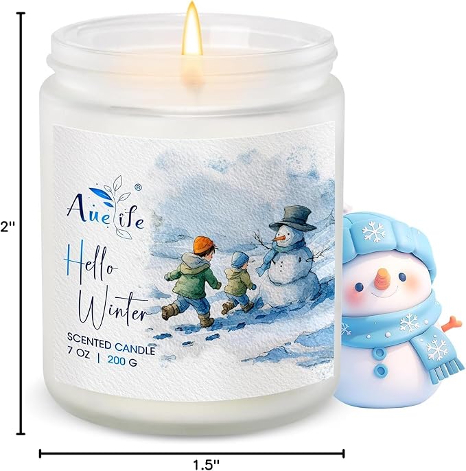 Hello Winter Candle | Fresh Citrus & Jasmine Scented Soy Candles - Image 9