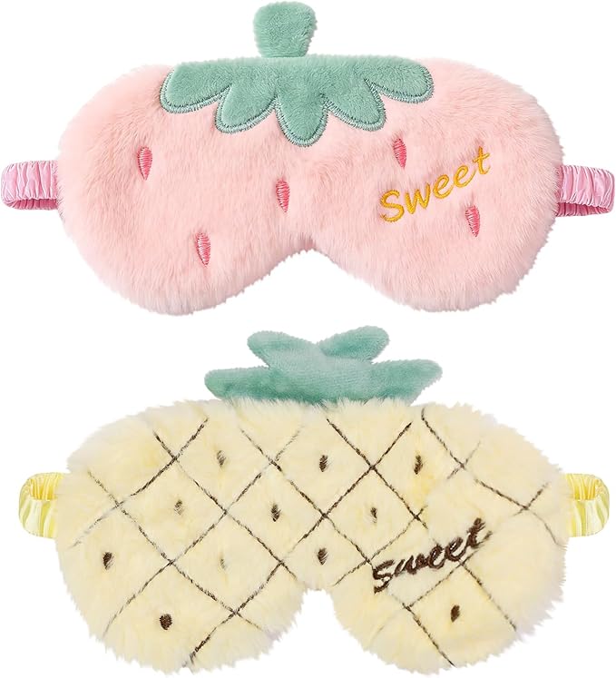 PERFECTSIGHT Sleep Eye Masks, Cute Fruit Sleep Eye Cover Lightweight Adjustable by PERFECTSIGHT