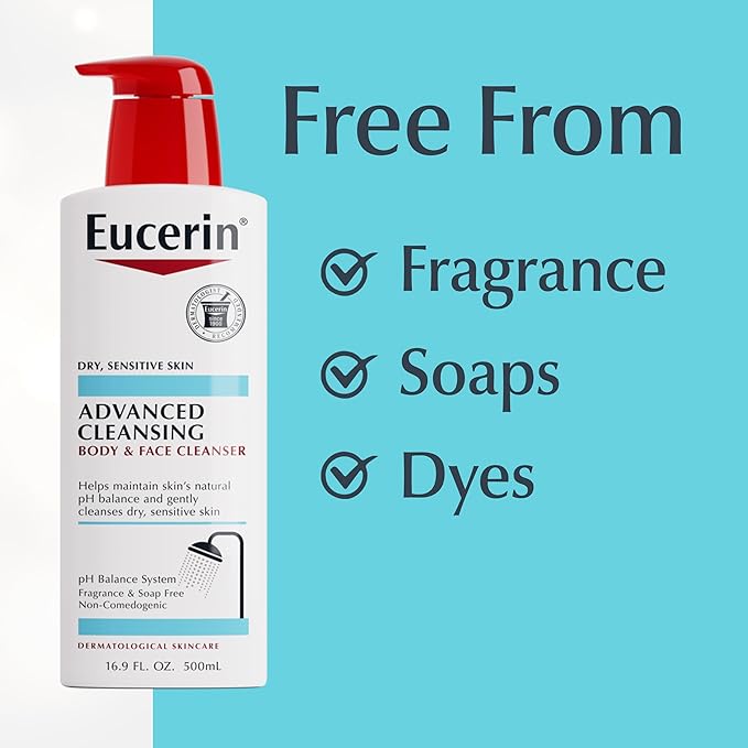 Eucerin Advanced Cleansing Body & Face Cleanser - Image 5