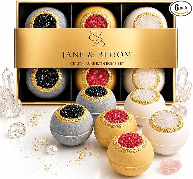 Crystal Luxe Bath Bomb Gift Set by JaneBloom