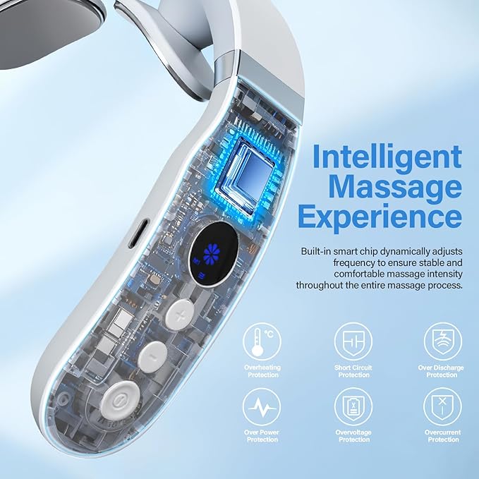 AiRunTech Neck Massager with Heat, Portable Electric Neck Massager with Heat - Image 8