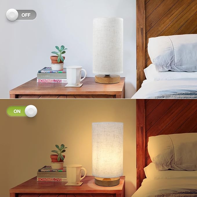 Minimalist Bedside Table Lamps for Bedrooms Set of 2, 3 Color Temperature - Image 8