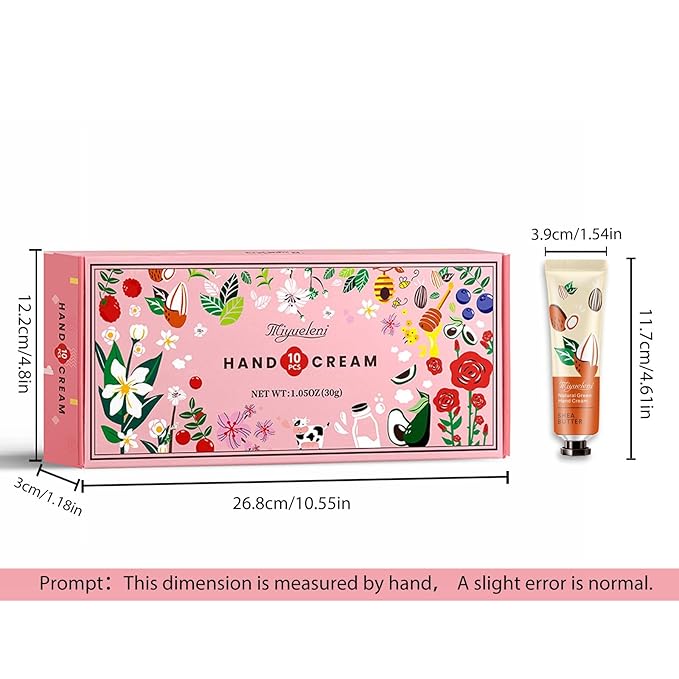10 Pack Hand Cream Gift Set, Mothers Day Gifts, Moisturizing Hand Lotion Travel - Image 7
