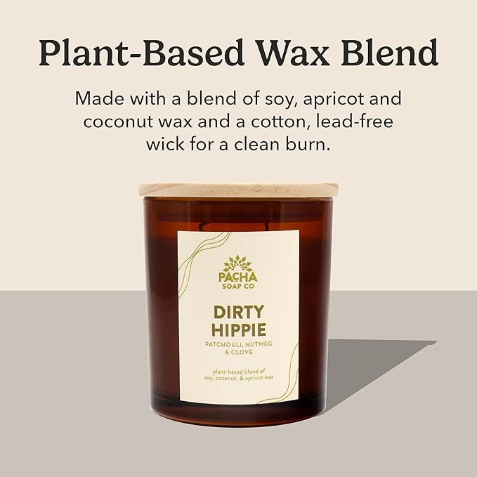 PACHA SOAP Co. Dirty Hippie Candle, 7 oz - Image 5