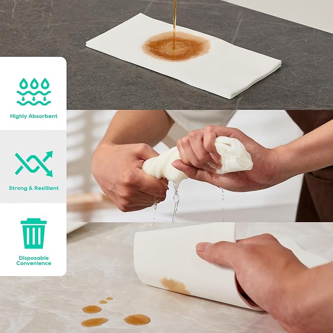 800PACK Disposable Hand Towels for Bathroom, Soft and Absorbent Paper Guest - Image 6