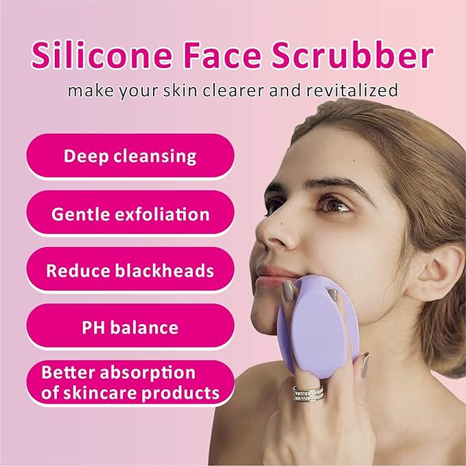 Silicone Face Scrubber with Body Scrubber - Image 2