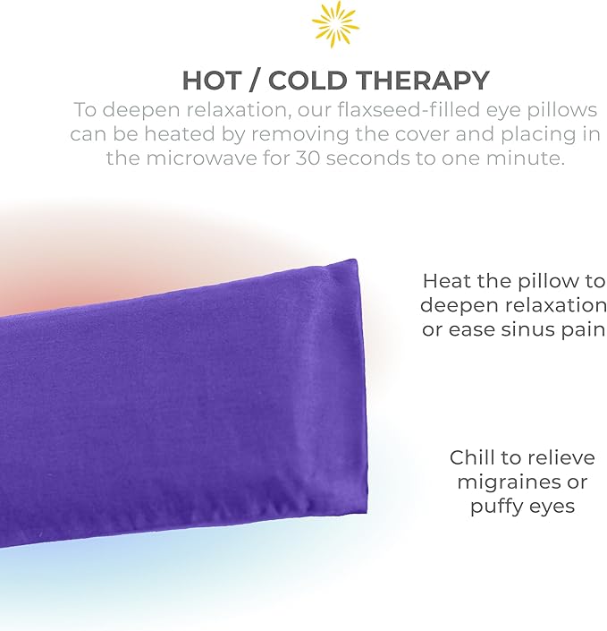 Sunshine Yoga 4-Pack Unscented Sateen Eye Pillows, Low-Luster, 9’’ x 4’’ - Image 5