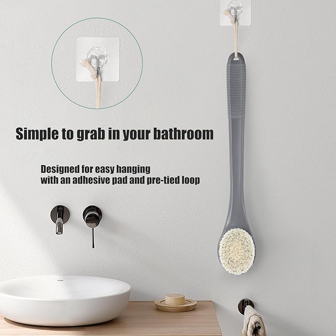 17-Inch Back Scrubber for Shower, Anti-Slip Exfoliating Body Brush for Bath - Image 6