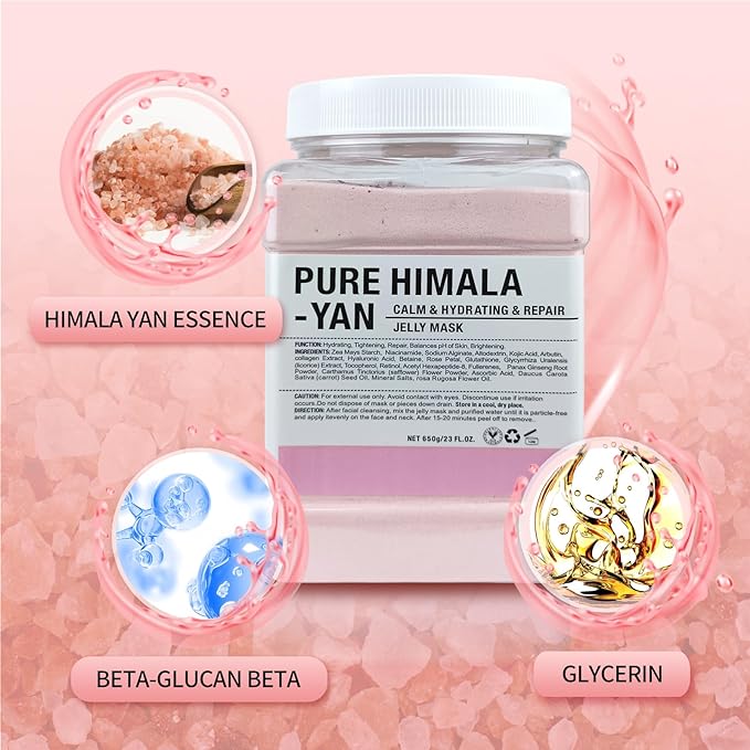 Jelly Mask for Facials Professional, Hydrating & Moisturizing Peel-Off Natural - Image 3