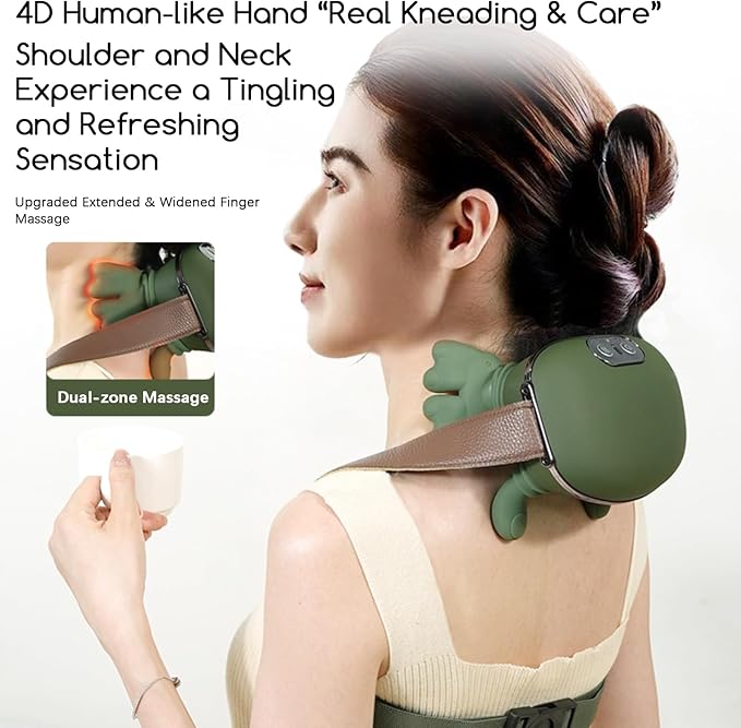 Upgraded Neck and Shoulder Massager, Professional Shiatsu Neck Massager - Image 6
