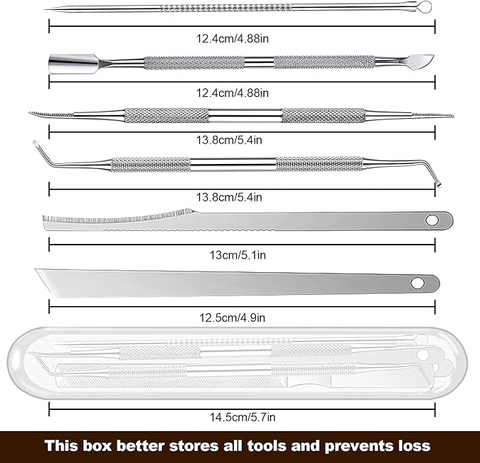 Ingrown Toenail Pedicure Tool Kit 7pcs Nail Manicure Kit Stainless Steel Nail - Image 2
