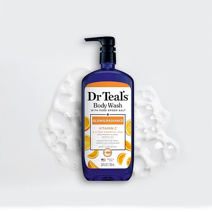 Dr Teal's Body Wash with Pure Epsom Salt, Daytime/Nighttime with Vitamin C & - Image 9