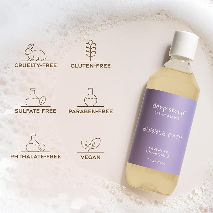 Deep Steep Bubble Bath, Lavender Vanilla, 10 oz – Soothing Soak - Image 8