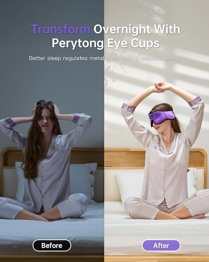 Sleep Mask with Bluetooth 5.4 Headphones, Wireless Music Sleep Eye Mask - Image 4