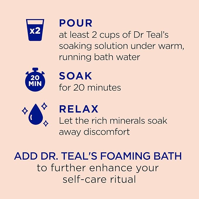 Dr Teal's Pure Epsom Salt, Stress Relief - Image 4