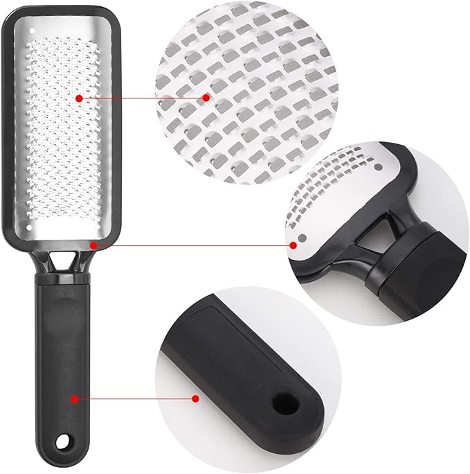 Foot Scrubber Foot Files Callus Remover Black Heel Grater Dead Skin Remover - Image 2
