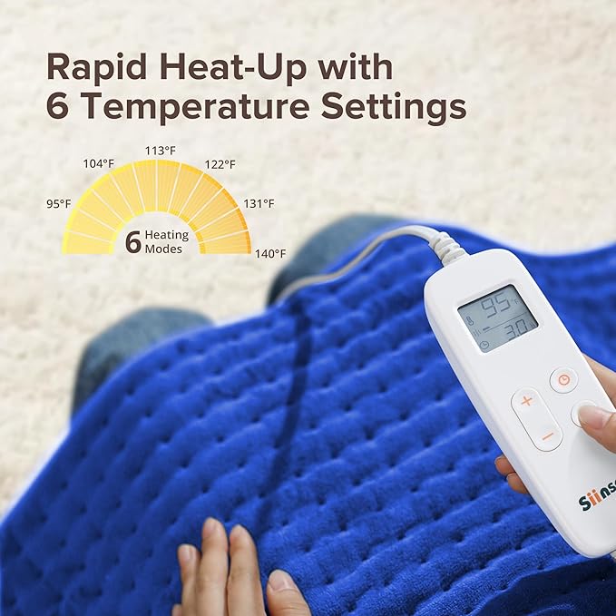 Heating Pad for Back Pain Relief, Auto Off, Moist Dry Heat Therapy, Machine - Image 8
