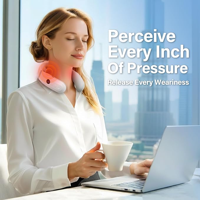 AiRunTech Neck Massager with Heat, Portable Electric Neck Massager with Heat - Image 6