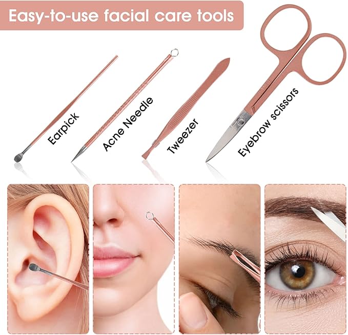 Nail Clippers and Beauty Tool Portable Set Manicure Set 12 in 1, - Image 4