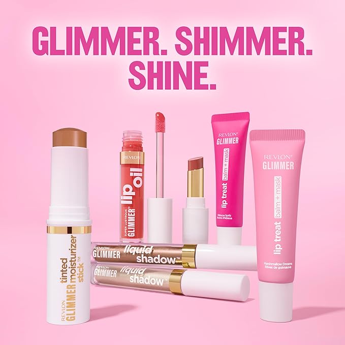 Revlon Glimmer Lip Treat Balm + Mask, Overnight Peptide Lip Treatment, 005 - Image 13