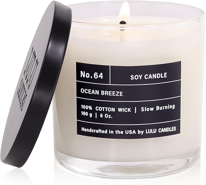 Lulu Candles | Ocean Breeze | Highly Scented Candles by LULUCANDLES