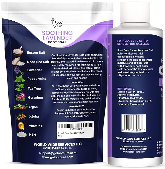 Lavender Foot Soak & Callus Remover Gel Kit - Image 2
