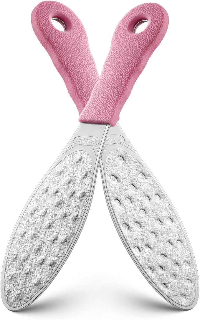 BEZOX Slim Metal Foot File Callus Remover – Double-Sided Foot Scrubber by BEZOX