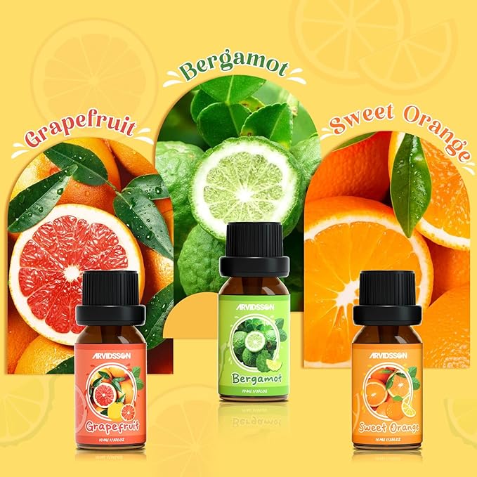 ARVIDSSON Citrus Essential Oils Set, Natural Fruit Essential Oil - Image 3