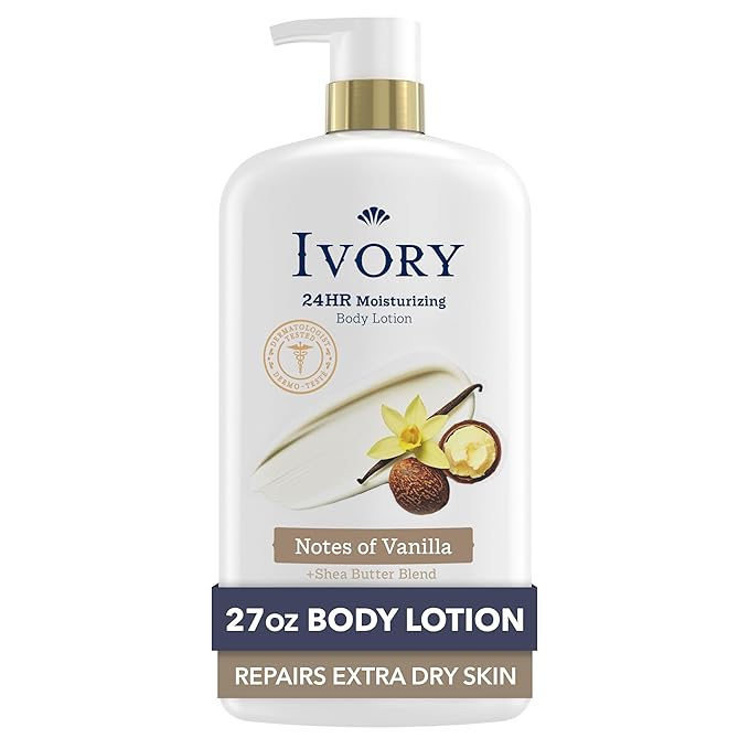 Ivory Hand & Body Lotion, 24hr Moisturizing, Repairs Extra Dry Skin, All Day by Ivory