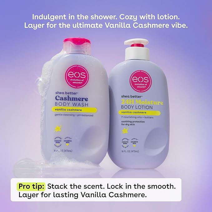 eos Travel Vanilla Cashmere Body Wash- Travel Size Essential, Toiletries - Image 7
