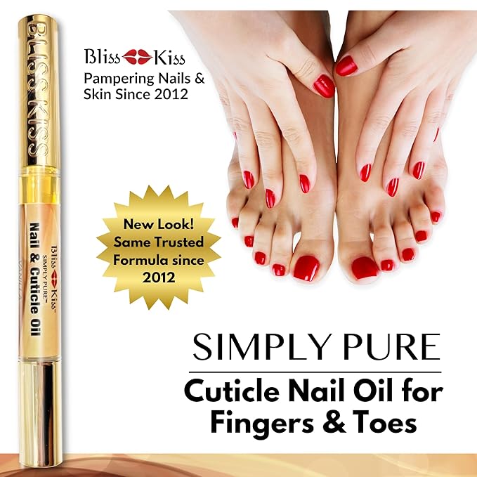 Bliss Kiss | 1 Vanilla Fragrance | Nail Oil Cuticle Pen w/Vitamin E & - Image 4