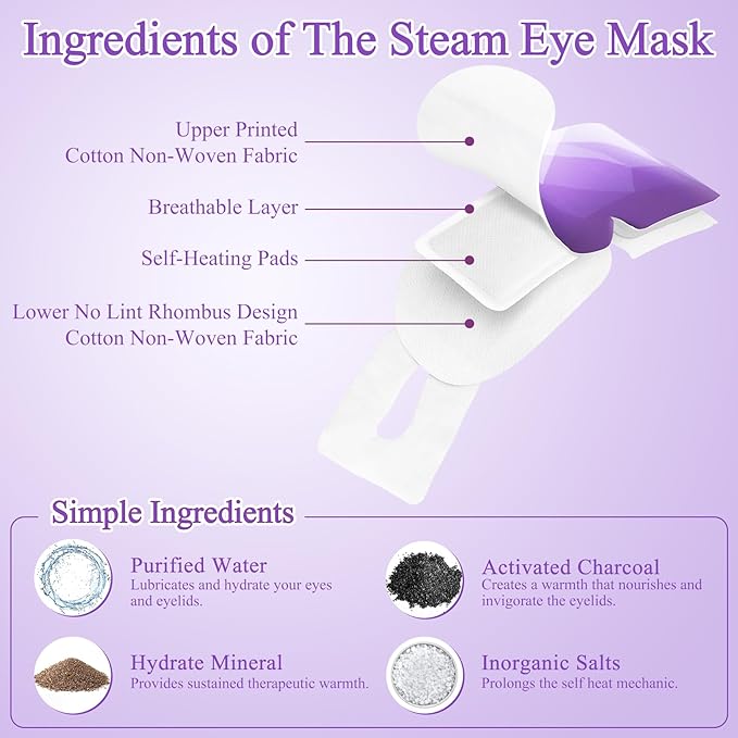 16Packs Steam Eye Mask, Heated Eye Mask - Image 3