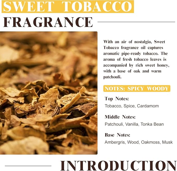 EUQEE Sweet Tobacco Fragrance Oil 2.02 Fl oz Fragrance Essential Oil - Image 3