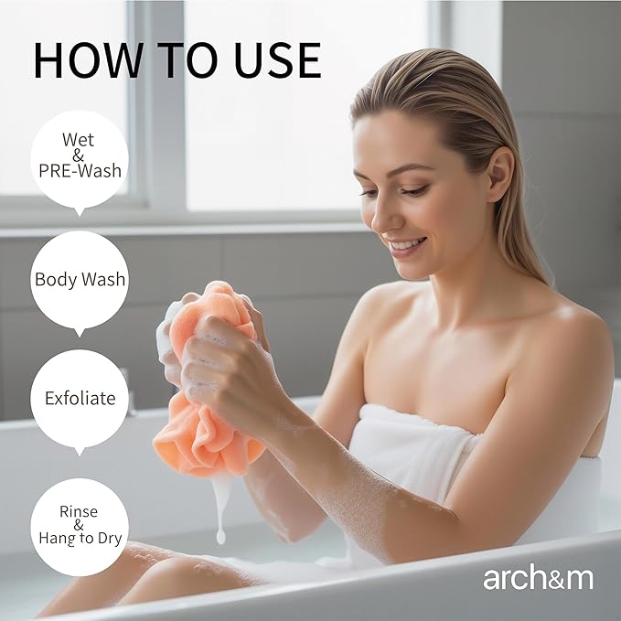 ARCH&M Exfoliating Body Towel for Glowing, Silky-Smooth Skin - Image 4