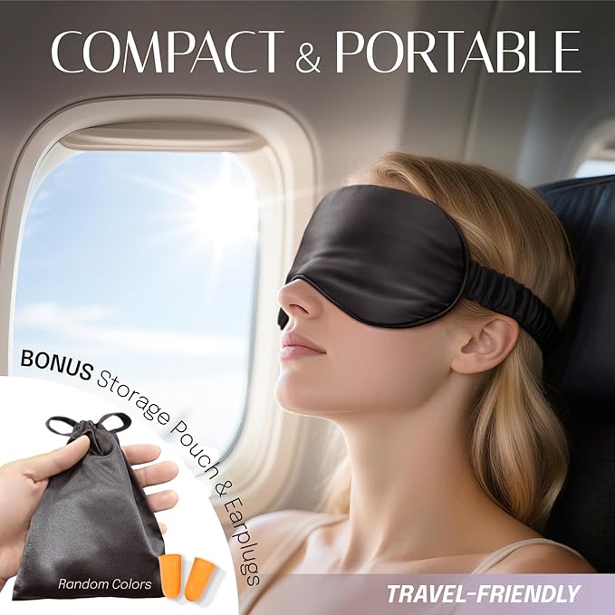 Silk Sleep Mask Eye Mask Blindfold - Image 7