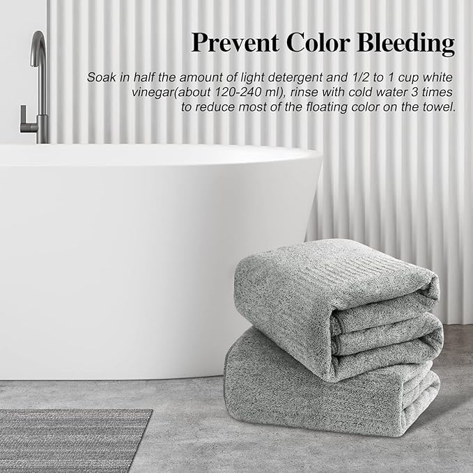 SEISSO Bath Towels, Extra Absorbent & Quick Drying Towels - Image 5
