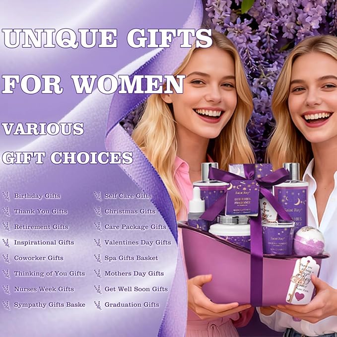 Mothers Day gift Bath Basket Spa Kit Spa Gifts - Image 4