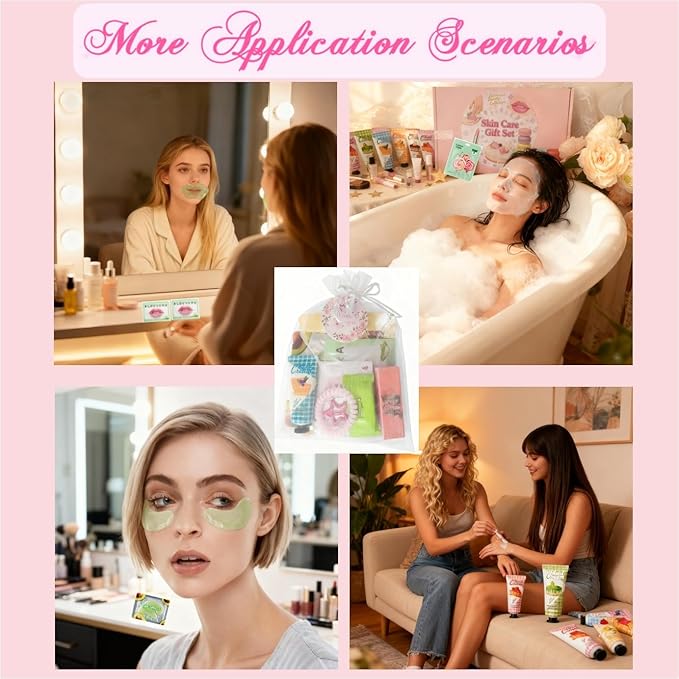 77PCS Spa Party Supplies for Girls, Spa Party Favors Include Facial Masks - Image 5