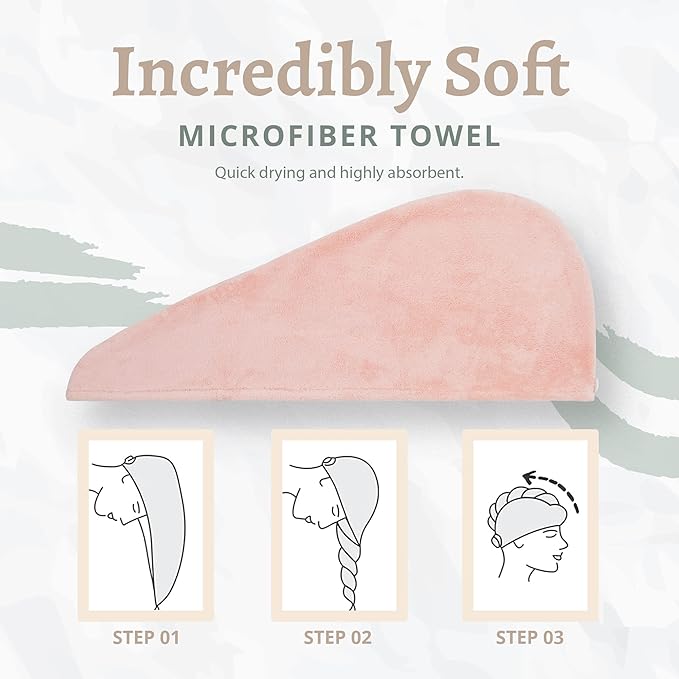 Microfiber Hair Towel Wrap - Image 3