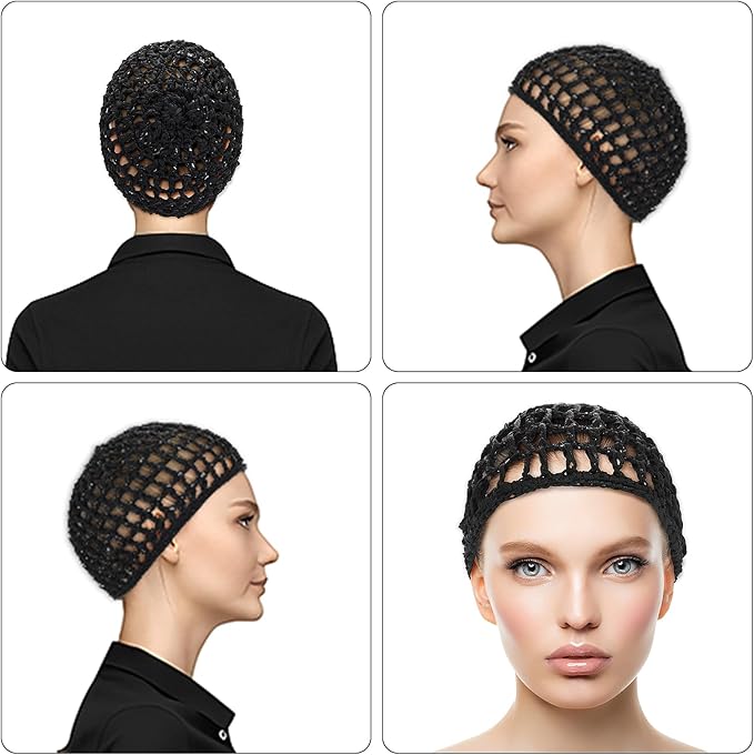 WLLHYF Wig Cap Thick Long Hair Caps Adjustable Net Mesh Braided Weaving Making - Image 5