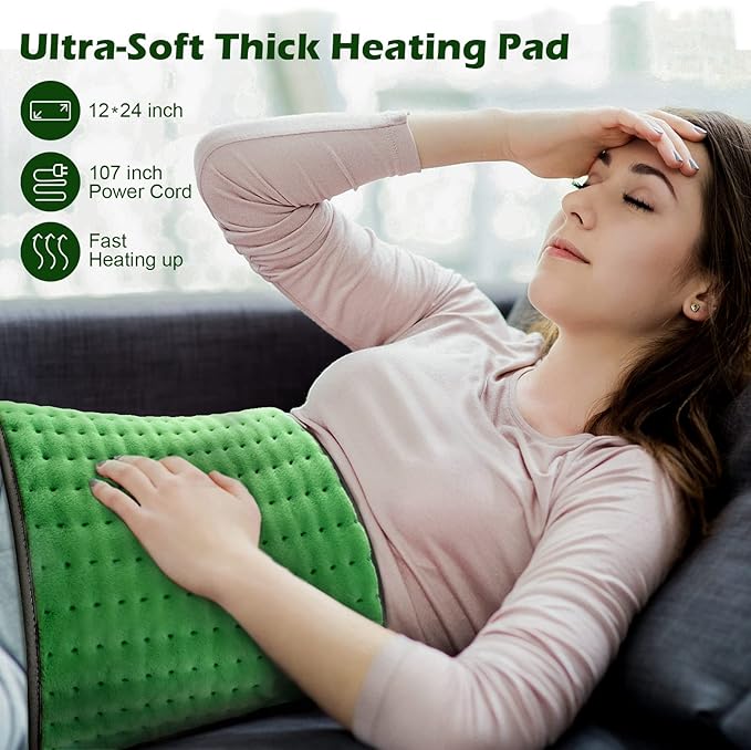 Heating pad for Back Pain Relief, Heating Pads for Neck, Fathers Mothers Day - Image 5