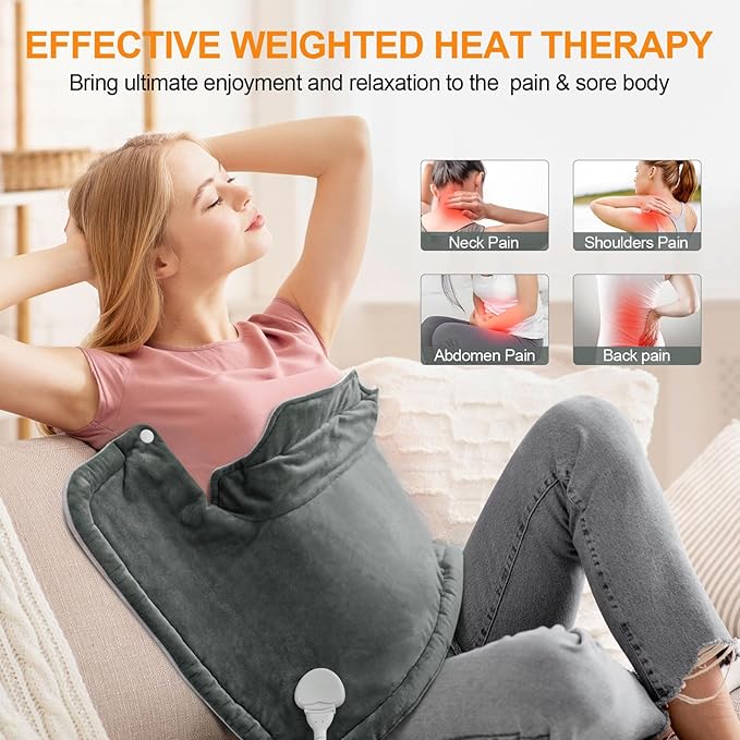 Heating Pad for Neck and Shoulders and Back, Mothers Day Gifts for Mom Wife - Image 4