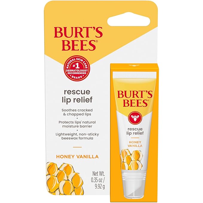 Burt's Bees Rescue Lip Relief, Honey Vanilla, Hydrating Lip Balm by BurtsBees