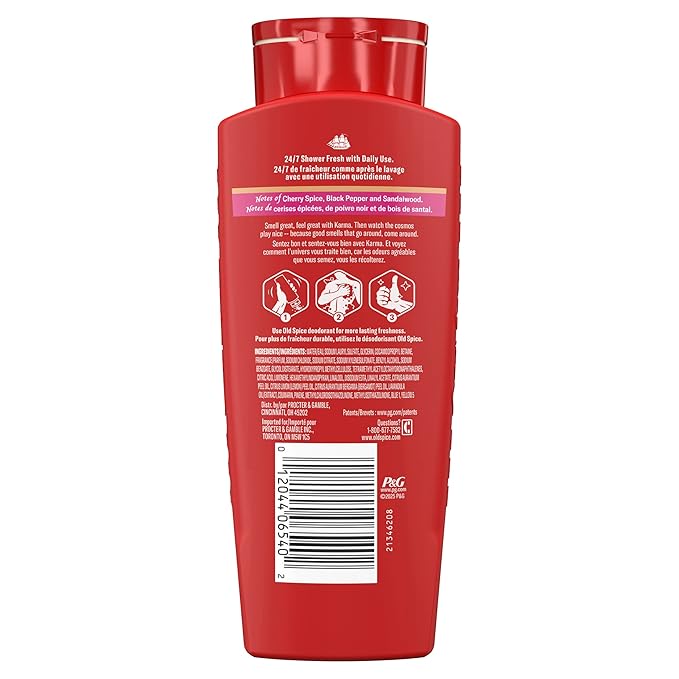 Old Spice Body Wash for Men, 24/7 Shower Fresh & Clean w/Daily Use, Lasting - Image 13