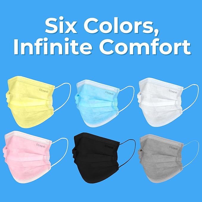 Litepak 125-Pack Disposable Face Mask Premium Comfort Earloops - Image 5