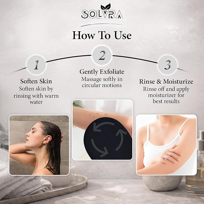 Exfoliating glove for Shower & Exfoliating body scrubber – 100% Vegan Viscose - Image 4