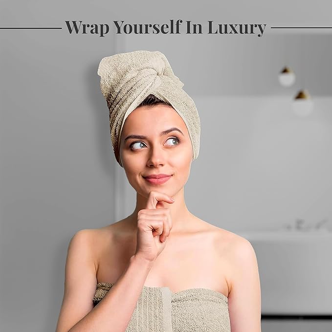 Tens Towels Pack of 8 Towels Set, 2 Extra Large Bath, 2 Hand, 4 Washcloths - Image 3