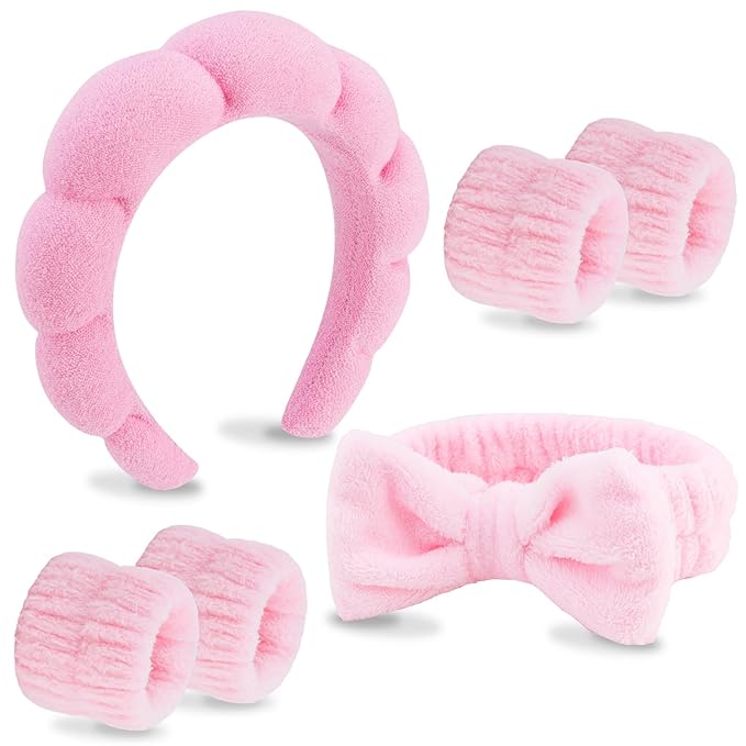 VELSCRUN 6 Pack Spa Headband, Makeup Headband, Face Wash Headbands, Skincare by VELSCRUN