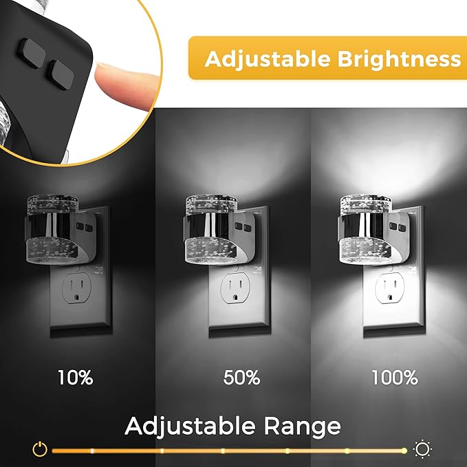L LOHAS LED 2 Pack 3CCT Night Lights Plug into Wall, 3000K/4000k/5000K - Image 3